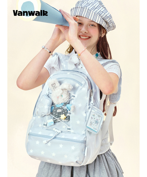 VANWALK（バンウォーク）の「アーカイブ バックパック [アッシュブルー]（バックパック/リュック・レディース・ブルーグレー・FREE）」の4枚目の写真