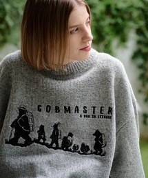 COBMASTER/コブマスター ミックスニット 刺繍セーター(5G/730G)
