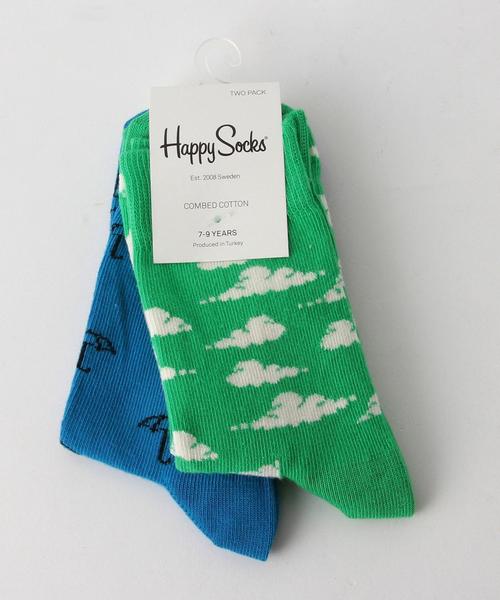 Happy Socks（ハッピーソックス）の「【HAPPY SOCKS(ハッピーソックス)】2P 16FW（ソックス/靴下・キッズ・ケリー/レッド/ターコイズブルー/ブラック・4-6Y/2-3Y/7-9Y）」の3枚目の写真