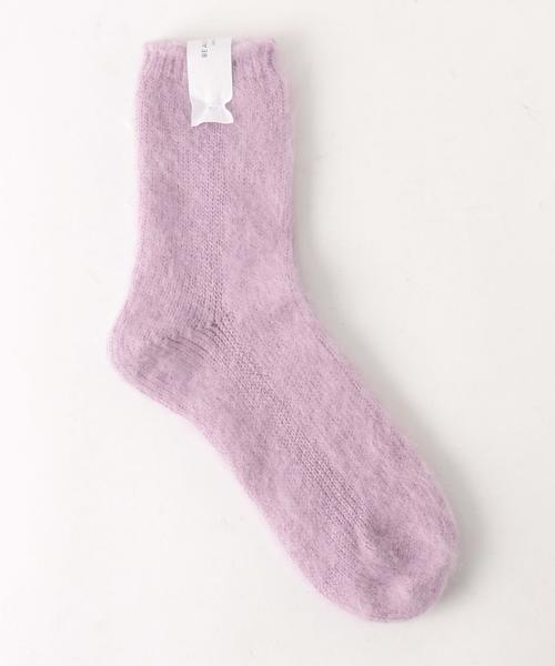 BEAUTY&YOUTH UNITED ARROWS（ビューティーアンドユースユナイテッドアローズ）の「BY シャギーソックス ◆（ソックス/靴下・レディース・ホワイト/ブラック/ライトグレー/マスタード/ライラック・FREE）」の4枚目の写真