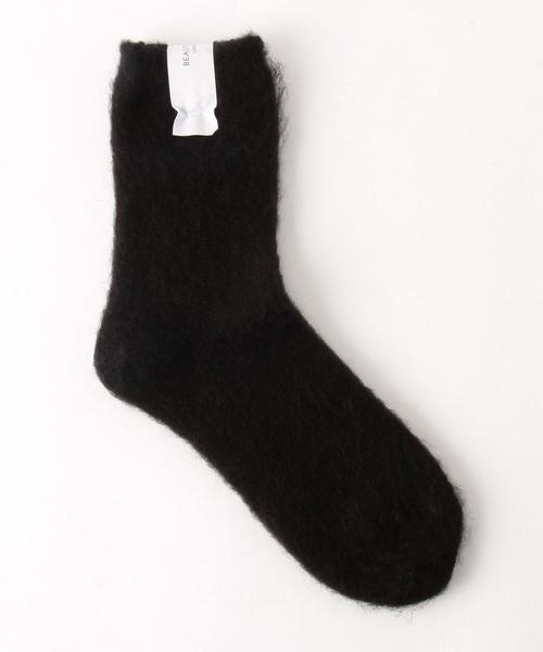 BEAUTY&YOUTH UNITED ARROWS（ビューティーアンドユースユナイテッドアローズ）の「BY シャギーソックス ◆（ソックス/靴下・レディース・ホワイト/ブラック/ライトグレー/マスタード/ライラック・FREE）」の2枚目の写真