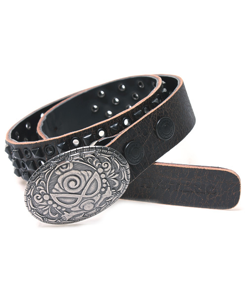 HYSTERIC MINI（ヒステリックミニ）の「クラッキングMINI レザーベルト（ベルト・キッズ・ホワイト/ブラック・MEDIUM/LARGE）」の2枚目の写真