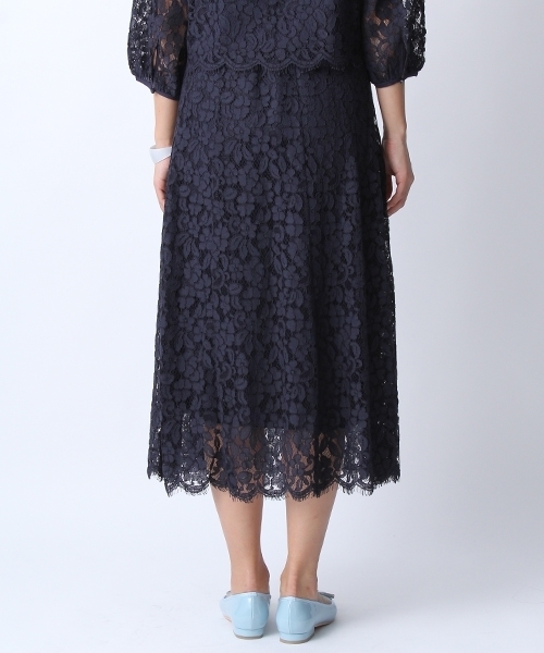 Andemiu（アンデミュウ）の「レースフレアミディスカート748735（スカート・レディース・ホワイト/イエロー/ネイビー・FREE）」の18枚目の写真