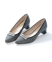 PICHE ABAHOUSE | パールチャンキーヒールパンプス(パンプス)