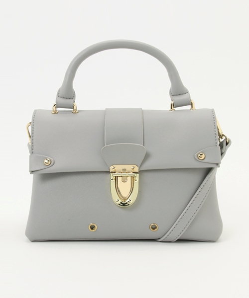 PLAIN CLOTHING（プレーンクロージング）の「ワンハンドルハンドバッグ/ショルダーバッグ【PLAIN CLOTHING】（ショルダーバッグ・レディース・ライトグレー/キャメル/アイボリー/ブラック・FREE）」の13枚目の写真