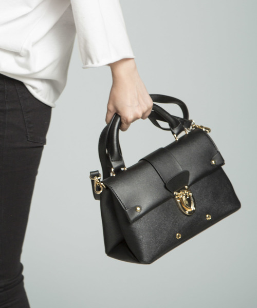 PLAIN CLOTHING（プレーンクロージング）の「ワンハンドルハンドバッグ/ショルダーバッグ【PLAIN CLOTHING】（ショルダーバッグ・レディース・ライトグレー/キャメル/アイボリー/ブラック・FREE）」の11枚目の写真