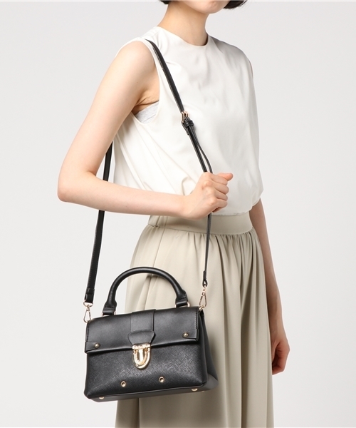 PLAIN CLOTHING（プレーンクロージング）の「ワンハンドルハンドバッグ/ショルダーバッグ【PLAIN CLOTHING】（ショルダーバッグ・レディース・ライトグレー/キャメル/アイボリー/ブラック・FREE）」の20枚目の写真