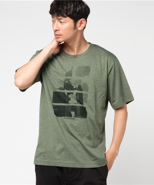 McGREGOR（マックレガー）の「天竺フォトプリントＴシャツ（Tシャツ/カットソー・メンズ・アイボリー/ネイビー/レッド/モスグリーン・LL/L/M）」の3枚目の写真
