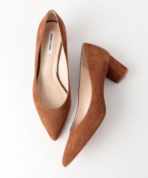 ODETTE E ODILE（オデットエオディール）の「OFD ポインテッドブロックヒール パンプス55↓↑（パンプス・レディース・ダークグレー/ネイビー/レッド/その他2/ブラウン/ライトグレー/ブラック/ケリー・25cm/22cm/21.5㎝/22.5cm/24.5cm/23cm/23.5cm/24cm）」の5枚目の写真