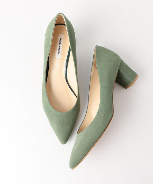 ODETTE E ODILE（オデットエオディール）の「OFD ポインテッドブロックヒール パンプス55↓↑（パンプス・レディース・ダークグレー/ネイビー/レッド/その他2/ブラウン/ライトグレー/ブラック/ケリー・25cm/22cm/21.5㎝/22.5cm/24.5cm/23cm/23.5cm/24cm）」の6枚目の写真