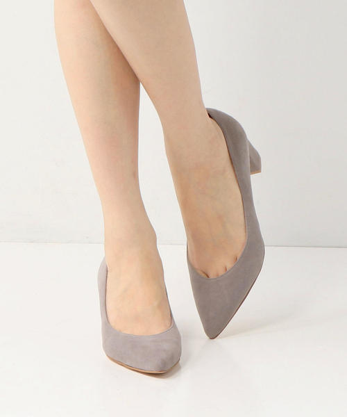 ODETTE E ODILE（オデットエオディール）の「OFD ポインテッドブロックヒール パンプス55↓↑（パンプス・レディース・ダークグレー/ネイビー/レッド/その他2/ブラウン/ライトグレー/ブラック/ケリー・25cm/22cm/21.5㎝/22.5cm/24.5cm/23cm/23.5cm/24cm）」の9枚目の写真