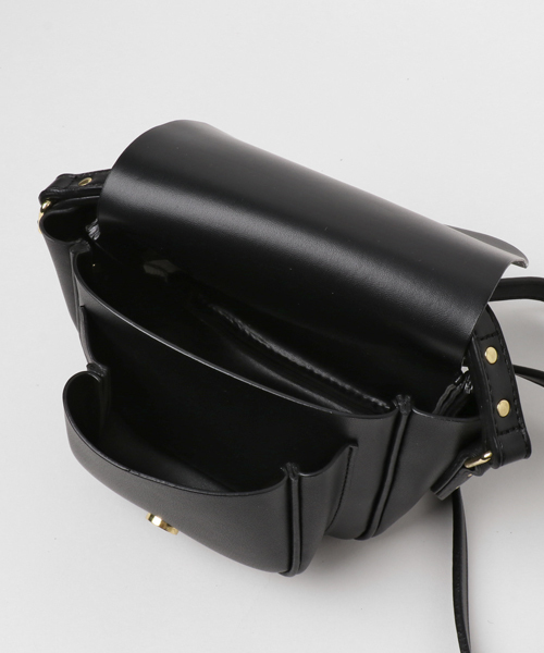 WEGO（ウィゴー）の「WEGO/ボンディングミニショルダーバッグ（ショルダーバッグ・レディース・キャメル/ブラック/レッド・FREE）」の7枚目の写真