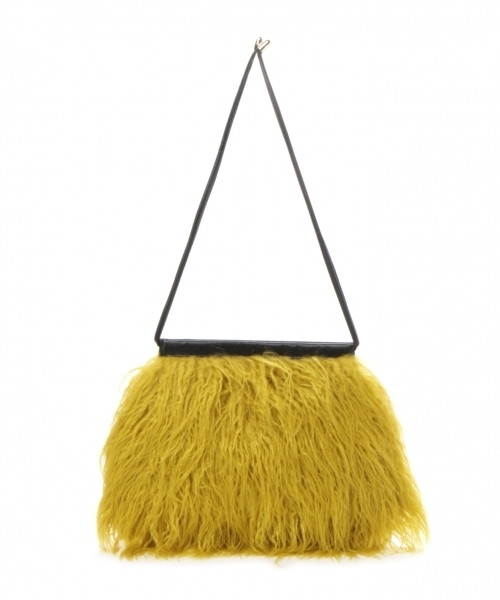 LEPSIM(レプシィム)の「フェイクファーミニバッグ 771840(ショルダーバッグ・レディース・グレー/イエロー・ONE SIZE)」の4枚目の写真