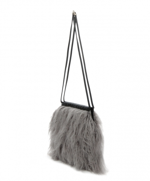 LEPSIM(レプシィム)の「フェイクファーミニバッグ 771840(ショルダーバッグ・レディース・グレー/イエロー・ONE SIZE)」の5枚目の写真