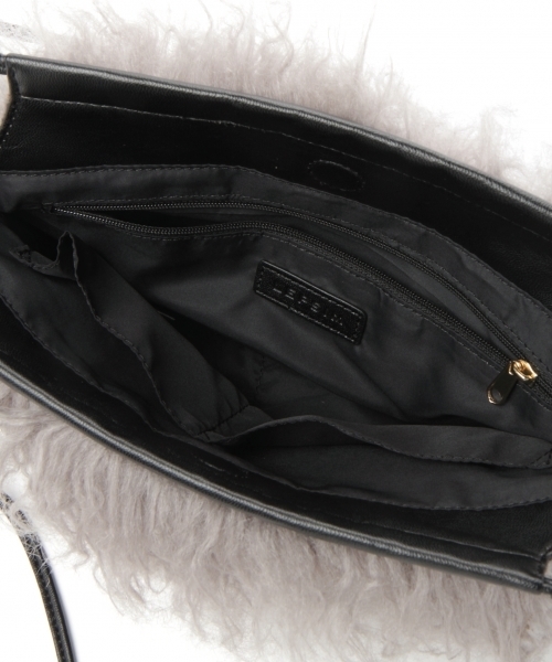 LEPSIM(レプシィム)の「フェイクファーミニバッグ 771840(ショルダーバッグ・レディース・グレー/イエロー・ONE SIZE)」の7枚目の写真