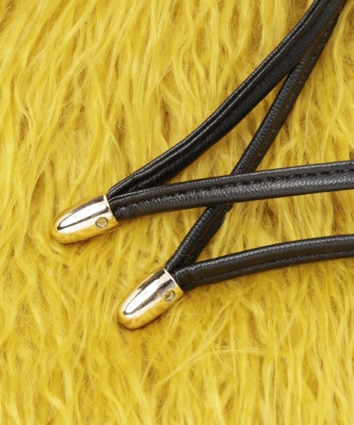 LEPSIM(レプシィム)の「フェイクファーミニバッグ 771840(ショルダーバッグ・レディース・グレー/イエロー・ONE SIZE)」の8枚目の写真