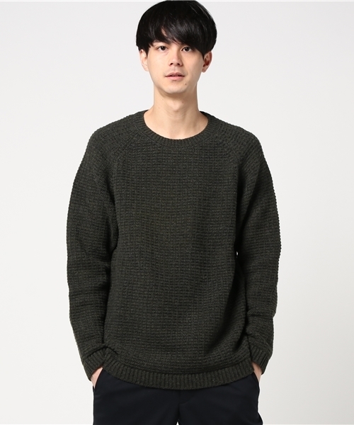Nudie Jeans（ヌーディージーンズ）の「Hans（ニット/セーター・メンズ・ダークグリーン/ブラック・LARGE/MEDIUM/SMALL/X-SMALL）」の2枚目の写真