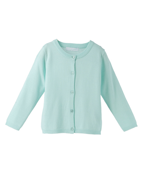 Catherine Cottage(キャサリンコテージ)の「ウォッシャブルニット ラウンドネックカーディガン(カーディガン/ボレロ・キッズ・ホワイト/ネイビー/グレー/サックスブルー/ピンク/イエロー/グリーン/ライラック・140/150/160/130/110/120)」の3枚目の写真