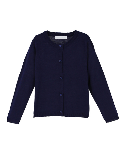 Catherine Cottage(キャサリンコテージ)の「ウォッシャブルニット ラウンドネックカーディガン(カーディガン/ボレロ・キッズ・ホワイト/ネイビー/グレー/サックスブルー/ピンク/イエロー/グリーン/ライラック・140/150/160/130/110/120)」の14枚目の写真