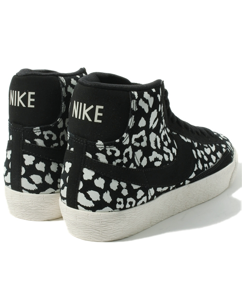 NIKE（ナイキ）の「ナイキ ブレーザー レオパード <NIKE WMNS BLAZER MID PRINT>（スニーカー・レディース・ブラック/オレンジ・23cm/23.5cm/24cm/24.5cm）」の5枚目の写真