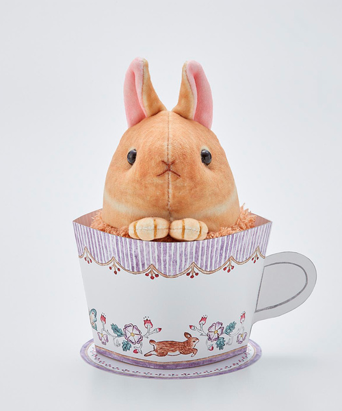 うさぎティーカップキーホルダーゆっきー1212様 ティーカップうさぎちゃん