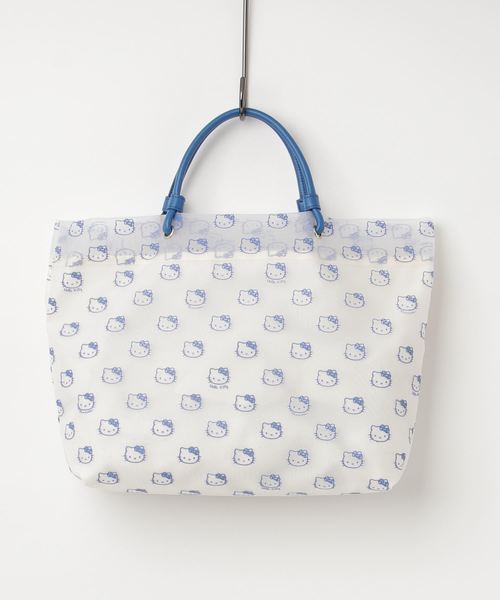 sanrio(サンリオ)の「ハローキティメッシュビーチBAG(トートバッグ)」|ホワイト