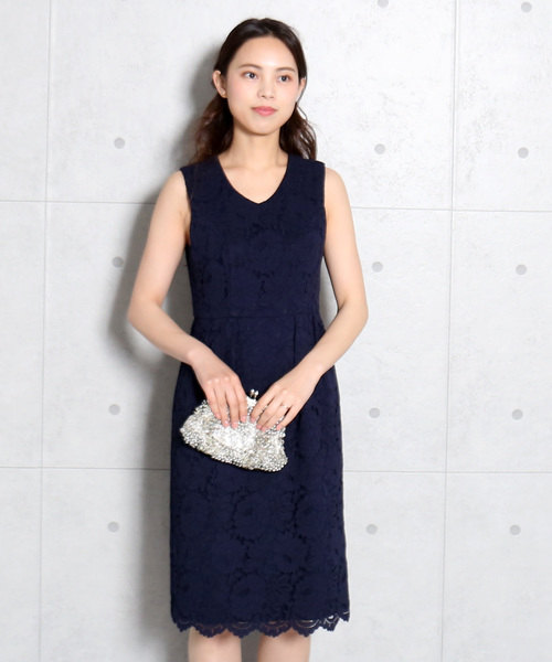 MARLENE JOBERT（マルレーヌ　ジョベル）の「ジャッケットワンピース セットアップ（ドレス・レディース・オフホワイト/ブラック/ネイビー・LL/M/L）」の13枚目の写真