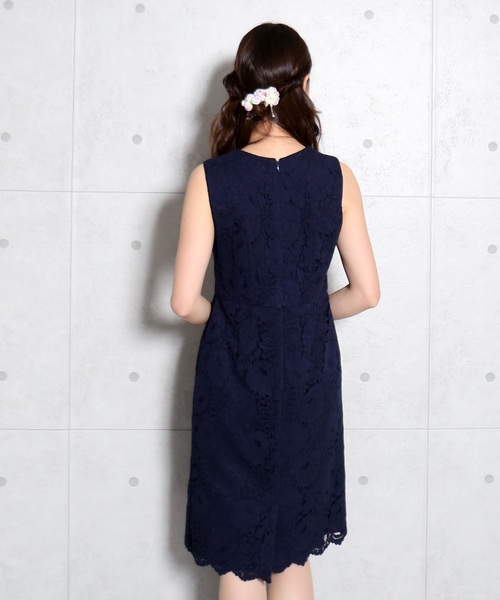 MARLENE JOBERT（マルレーヌ　ジョベル）の「ジャッケットワンピース セットアップ（ドレス・レディース・オフホワイト/ブラック/ネイビー・LL/M/L）」の15枚目の写真