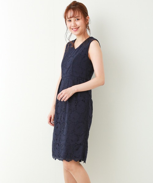 MARLENE JOBERT（マルレーヌ　ジョベル）の「ジャッケットワンピース セットアップ（ドレス・レディース・オフホワイト/ブラック/ネイビー・LL/M/L）」の17枚目の写真