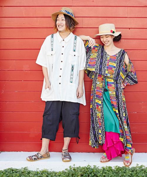 チャイハネ（チャイハネ）の「【チャイハネ】yul 無地コットン変形ハーフサルエルパンツ（その他パンツ・メンズ・ホワイト/ブラック/ベージュ/ブルー/グリーン/カーキ/マスタード・FREE）」の11枚目の写真