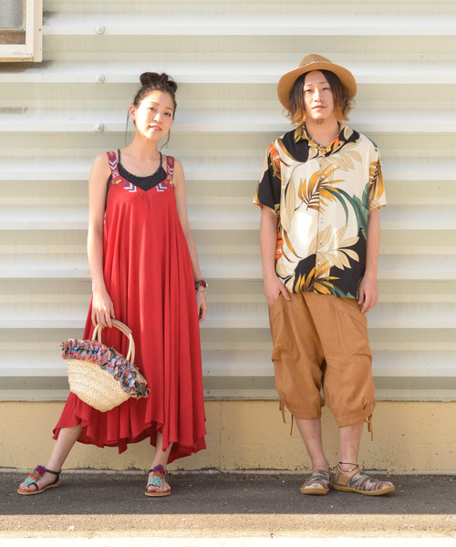 チャイハネ（チャイハネ）の「【チャイハネ】yul 無地コットン変形ハーフサルエルパンツ（その他パンツ・メンズ・ホワイト/ブラック/ベージュ/ブルー/グリーン/カーキ/マスタード・FREE）」の16枚目の写真