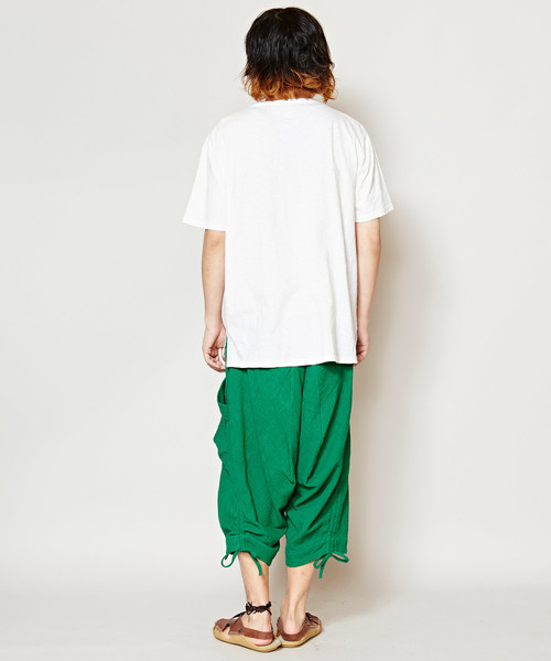 チャイハネ（チャイハネ）の「【チャイハネ】yul 無地コットン変形ハーフサルエルパンツ（その他パンツ・メンズ・ホワイト/ブラック/ベージュ/ブルー/グリーン/カーキ/マスタード・FREE）」の20枚目の写真