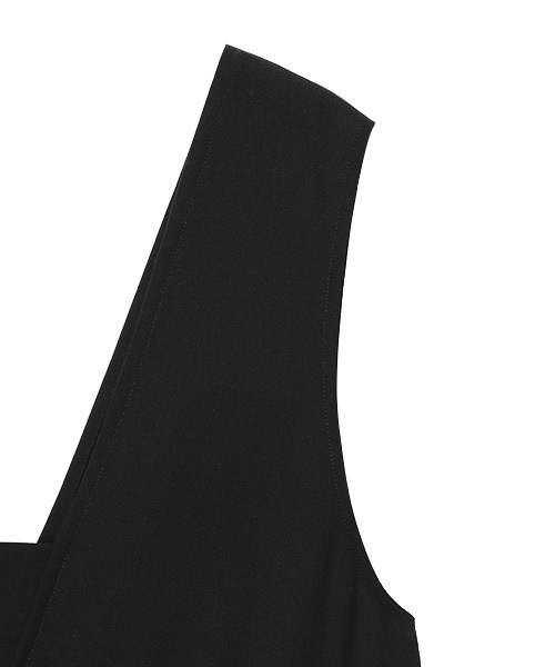 Candy Stripper（キャンディストリッパー）の「PLEATS OVERLAPPED ドレス（ワンピース・レディース・ブラック/ネイビー・1/2）」の4枚目の写真