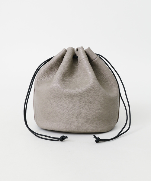 ITEMS URBANRESEARCH(アイテムズ アーバンリサーチ)の「PUキンチャクバッグ(ハンドバッグ・メンズ・キャメル/グレー/ブラック・ONE)」の1枚目の写真