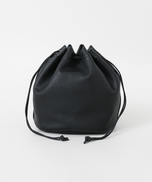 ITEMS URBANRESEARCH(アイテムズ アーバンリサーチ)の「PUキンチャクバッグ(ハンドバッグ・メンズ・キャメル/グレー/ブラック・ONE)」の2枚目の写真