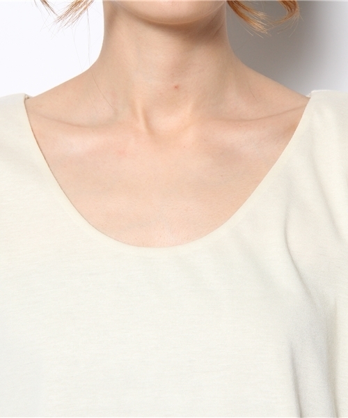 CIAOPANIC（チャオパニック）の「【Ciaopanic】アシメヘムPO（Tシャツ/カットソー・レディース・ホワイト/オフホワイト/チャコールグレー・FREE）」の6枚目の写真