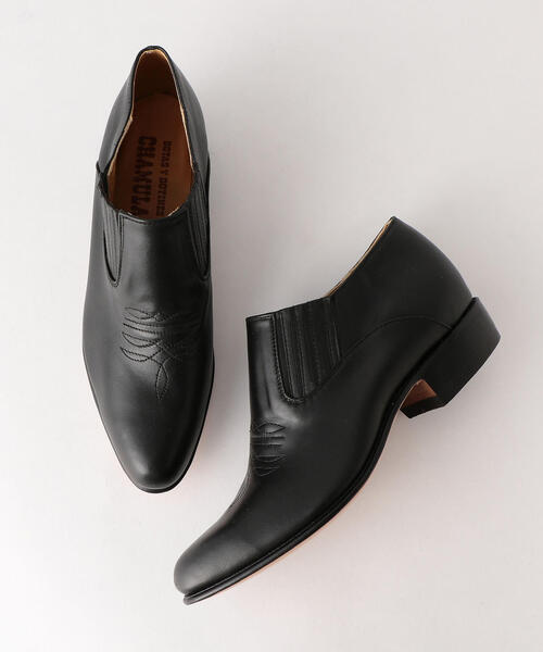 ⭐️未使用⭐️ CHAMULA 2672 カウボーイブーツ ブラック レザー