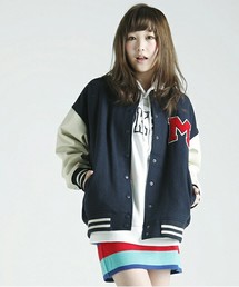 WEGO | WEGO/ワッペン付きBIGスタジャン(スタジャン)