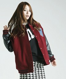 WEGO | WEGO/ワッペン付きBIGスタジャン(スタジャン)