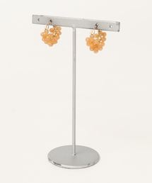 【marinaJEWELRY】14kgf/Orange Aventurine pave pierced earring SSR