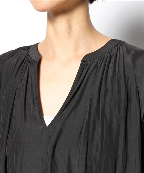 ADAM ET ROPE'（アダムエロペ）の「デシンラグランブラウス（シャツ/ブラウス・レディース・ホワイト/ブラック/マスタード・38）」の7枚目の写真