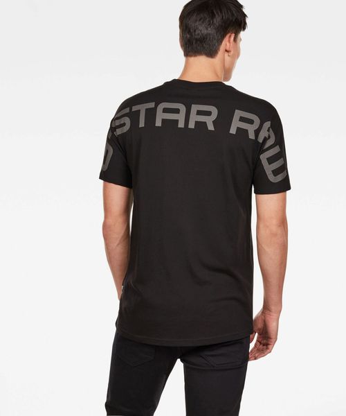 G-STAR(ジースター)の「KORPAZ GRAPHIC T-SHIRT/ロゴT/バックプリント(Tシャツ/カットソー・メンズ・ホワイト/ダークブラック・SMALL/MEDIUM/LARGE)」の2枚目の写真
