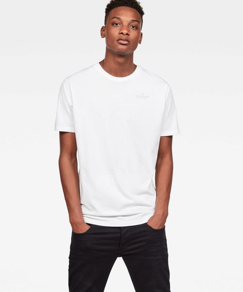 G-STAR(ジースター)の「KORPAZ GRAPHIC T-SHIRT/ロゴT/バックプリント(Tシャツ/カットソー・メンズ・ホワイト/ダークブラック・SMALL/MEDIUM/LARGE)」の3枚目の写真