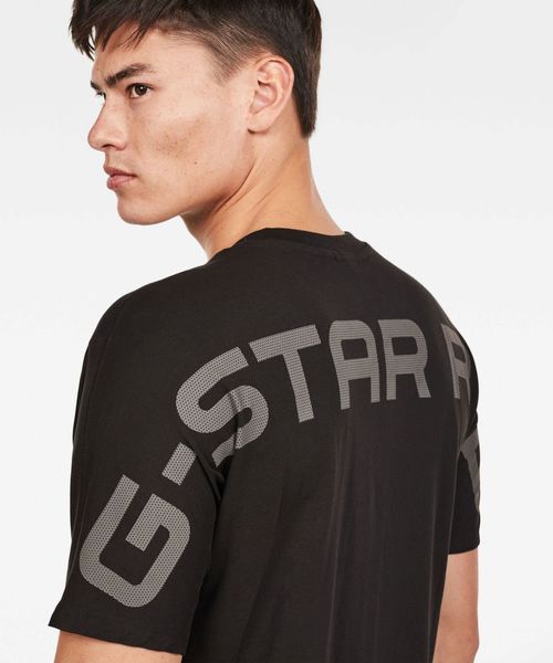 G-STAR(ジースター)の「KORPAZ GRAPHIC T-SHIRT/ロゴT/バックプリント(Tシャツ/カットソー・メンズ・ホワイト/ダークブラック・SMALL/MEDIUM/LARGE)」の8枚目の写真