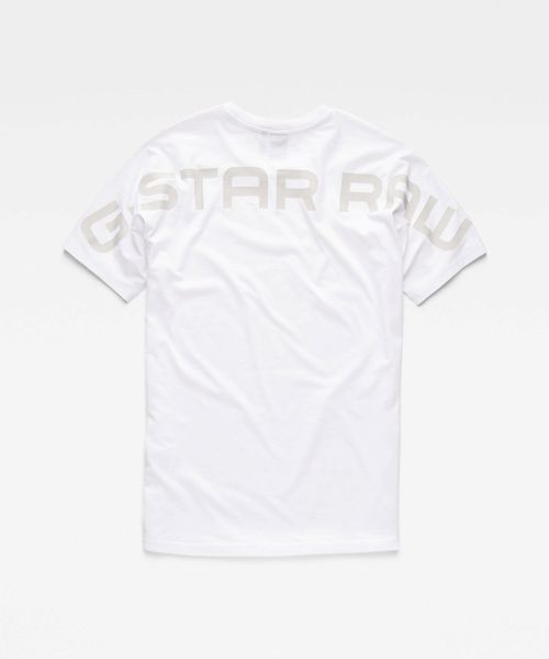G-STAR(ジースター)の「KORPAZ GRAPHIC T-SHIRT/ロゴT/バックプリント(Tシャツ/カットソー・メンズ・ホワイト/ダークブラック・SMALL/MEDIUM/LARGE)」の10枚目の写真