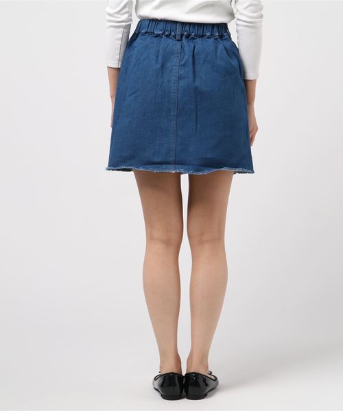 PUNYUS(プニュズ)の「台形ミニスカート(スカート・レディース・ブラウン/オフホワイト/カーキ/オレンジ/インディゴブルー・1/2/4/3)」の6枚目の写真