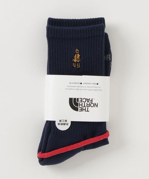 THE NORTH FACE（ザノースフェイス）の「ザ・ノース・フェイス メンズ クルーソックス/ ヒム グラフィック クウォーター（ソックス/靴下・メンズ・ホワイト/グレー/ブルー・SMALL/MEDIUM/LARGE）」の3枚目の写真