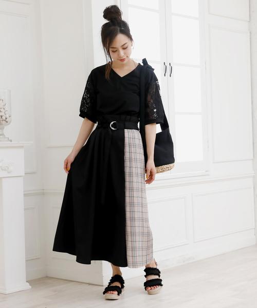 Girly Doll(ガーリードール)の「花柄レース カットソー(Tシャツ/カットソー・レディース・ホワイト/ブラック/ベージュ/ネイビー/ホワイト系その他/ブラック系その他/ベージュ系その他/ブルー系その他・FREE)」の10枚目の写真