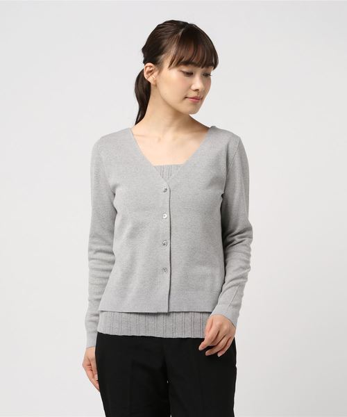 SHIPS（シップス）の「アンサンブルニット（ニット/セーター・レディース・ナチュラル/ライム/ブラック・ONE SIZE）」の17枚目の写真