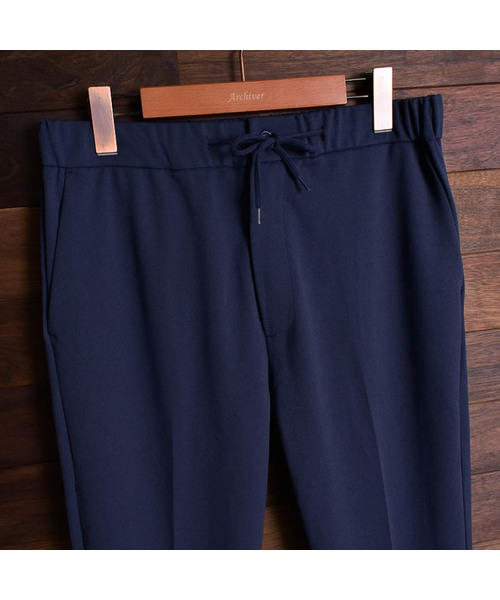 Bling Leads（ブリングリーズ）の「【Bk】梨地 スリムテーパードパンツ（スラックス・メンズ・ブラック/ベージュ/ネイビー/ライトベージュ/ブラウン/チャコールグレー/ブルー/グレイッシュベージュ・MEDIUM/LARGE/X-LARGE）」の18枚目の写真